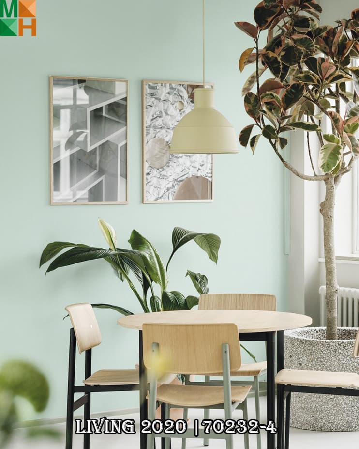  Giấy dán tường đơn sắc cao cấp 70232 màu trắng, xám, xanh, be, hồng